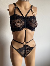 Dessous Reizwäsche Body, mit Halsband für Rollenspiel, Gr. S - L, neu ungetragen