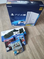 PlayStation 4 Pro 1TB Weiß + 3 Games + Vertikalständer absolut Neuwertig