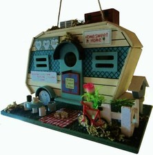 witziges Vogelhaus, Vogelhäuschen, Nistkasten ``Wohnwagen` B-Ware,Sonderpreis