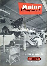 Motor Rundschau 1957 1/57 VW Karmann-Ghia Coupé Goggo Coupé Lupetta Motobi CW250