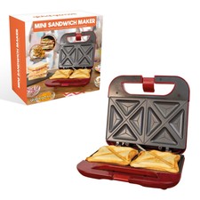 Mini Toastie Hot Plates Loaf Sandwich Maker Snacks Panini Press Grill Machine