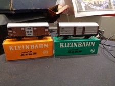 Kleinbahn H0 Gedeckter Güterwagen DB 309+307 braun geschlossener Van beide verpackt