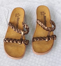 GANTER SONNICA Pantolette Sandalette Sandale Leder Bronze UK 4,5 NEU NP 73 €