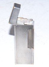 DUNHILL ROLLAGAS Lighter Feuerzeug Gas Versilbert Vintage