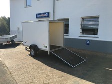 Neu! PKW Anhänger Unsinn Kofferanhänger mit Rampe 255x128x153cm 1300kg WEB42