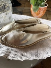Hübsche goldene Slipper / Espandrilles von Zara gr. 40( eher 39)