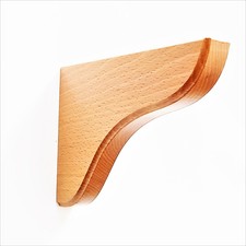 Holzkonsole Basic 170 x 115 x 20 mm Buche Regalbodenträger Regalhalterung Winkel
