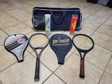 Tennisschläger Prince Precision Graphite,Rossignol F200 Carbon, Tasche,6 Bälle 