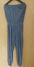 Blue Motion Sommer Jumpsuit Overall Gr M 40/42 blau weiss Bandeau