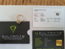 Zultanit Goldring, Solitär, 2,3 ct
