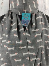 Fergus Wurst Hund Schal-grau-Geschenkpapier Option verfügbar