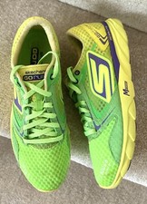 Skechers Go Run Turnschuhe UK 3 limonengrün Damen Flache Schuhe Vari-Lock eu36 Schnürsenkel