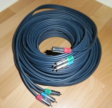 YUV RGB Component-Kabel Gold 3x Cinch-Stecker Komponenten-Kabel 10m