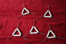 Tondreiecke 5 Stück  Laborbedarf  Brennerzubehör