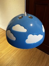 IKEA Skojig Deckenleuchte Hängelampe blau weiß - Kinderzimmer Wolken Lampe
