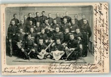 39422145 - Heuer gehn ma Soldaten Gitarre Bierkrug Militaer 1902