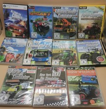 PC Spielesammlung 11 Stück Agrar Simulator, Bus Simulator, Baumaschinen usw. 