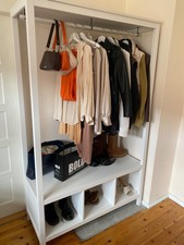 IKEA Hemnes Garderobenschrank weiß, 120*50*197cm, Schrank offen, gebraucht