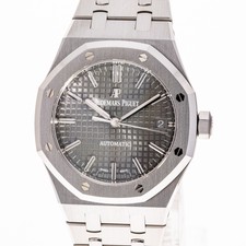 Audemars Piguet Royal Oak 37 Grau Zfb. 15450ST Full Set wie NEU 2021 