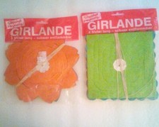 70er Jahre original DEKO GIRLANDEN 2 x 4 Meter - OVP daher SEHR RAR