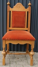 Exklusive Massivholzstühle gepolstert Handarbeit Dachbodenfund10 Stück vorhanden