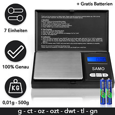 0.01g 500g Digitale Präzisionswaage Feinwaage Taschenwaage Goldwaage Briefwaage
