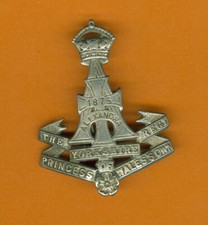 The Yorkshire Regiment  Princess of Wales Alexandria   altes Abzeichen 