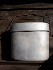 Kochgeschirr Wehrmacht letztes Modell ohne Griff , Hersteller MN 44 selten !!