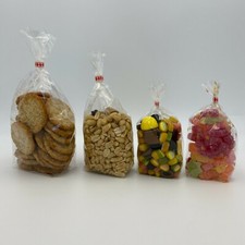 100 x Cellophanbeutel / Zellophan Gebäck Beutel 30µ / Kekstüten / Bodenbeutel