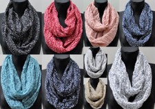 Seide Baumwolle Tuch Loop Schal Halstuch Schals Rundschal Schlauchschal 