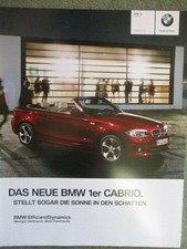 BMW 118i 120i 125i 135i E88 Cabrio 118d-123d Katalog  3/2011 brochure