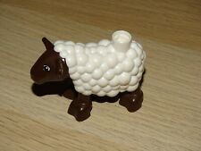 1x LEGO DUPLO Schaf Lamm Weiss Braun tier