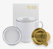 X2 Tokyo Design Studio Brustwarze weiß Becher Geschenkset weiß/gold 380 ml, 8 % echtes Gold