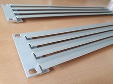2 Stück Rackblenden / Lüftungs-Schlitze jeweils 2HE, aus hochwertigem Aluminium 