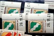 FRANZÖSISCHE ZONE ALLGEMEINE AUSGABE URIGER POSTEN MIT VIELEN DRUCKDATEN/ZS-PAAR