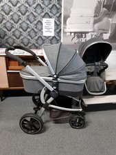 Leichter MOON Kombikinderwagen Kinderwagen Buggy Sportwagen grau meliert Gummirä