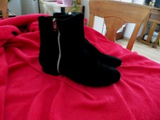 Flotte Stiefelette schwarz Wildleder Gr. 40  LA PIAZZA ital.