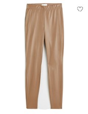 Lederleggins * Beige / Braun * Neu *