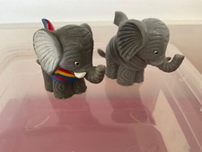 Benjamin Blümchen Bully 1984 W.Germany 2x Figur Wetterelefant mit Rohling