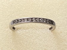 Kostbarer Memoryring  Verlobungsring 10 Karat Gold besetzt m 13 echten Diamanten