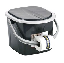 BranQ Campingtoilette Tragbare Camping Toilette 15,5 L tragbar WC bis 130 kg