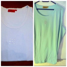 2 Teile, Top,  NEU, Tank Top`s, versch. Farben, sportlich schick,  NEU!, G. 2 XL