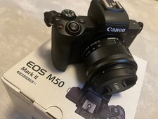 Canon EOS M50 Mark II Systemkamera Kit 15-45 im Kamerakoffer TOP Restgarantie