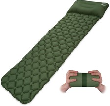 Ultraleichte Campingmatte mit Kopfkissen Isomatte Schlafmatte Thermomatte