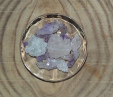 Wassersteine  Rosenquarz & Amethyst & Calcit Edelsteinwasser 