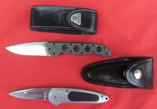 2 Taschenmesser - Böker & Capson Design - jeweils im Lederetui - TOP