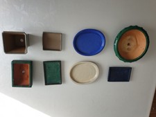 Bonsaischalen und Untersetzer 8 Teile