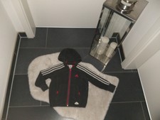 adidas fleecejacke 104 110 Sportjacke warm grau fleece gefüttert Top 