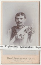 CdV Foto Kürassier Garde du Corps Preußen Halberstadt Brustpanzer Kavallerie !