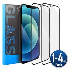 Full Screen Panzerfolie iPhone 11 12 13 Pro Max Mini 9D Full Cover Schutz Glas